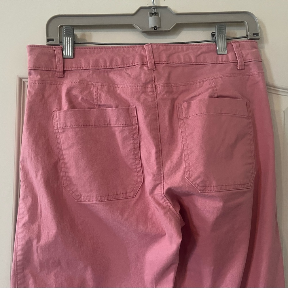 Old Navy Pink Melon Color Women's khaki Cropped Pants size 4 - Picture 12 of 16